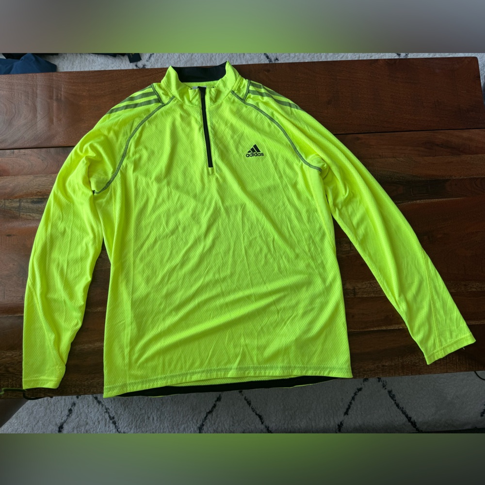 Adidas Men's Bright Yellow Performance Jacket